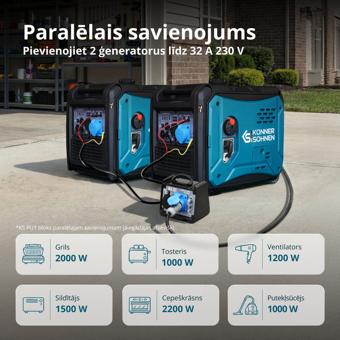 Invertora ģenerators KS 6000iE S