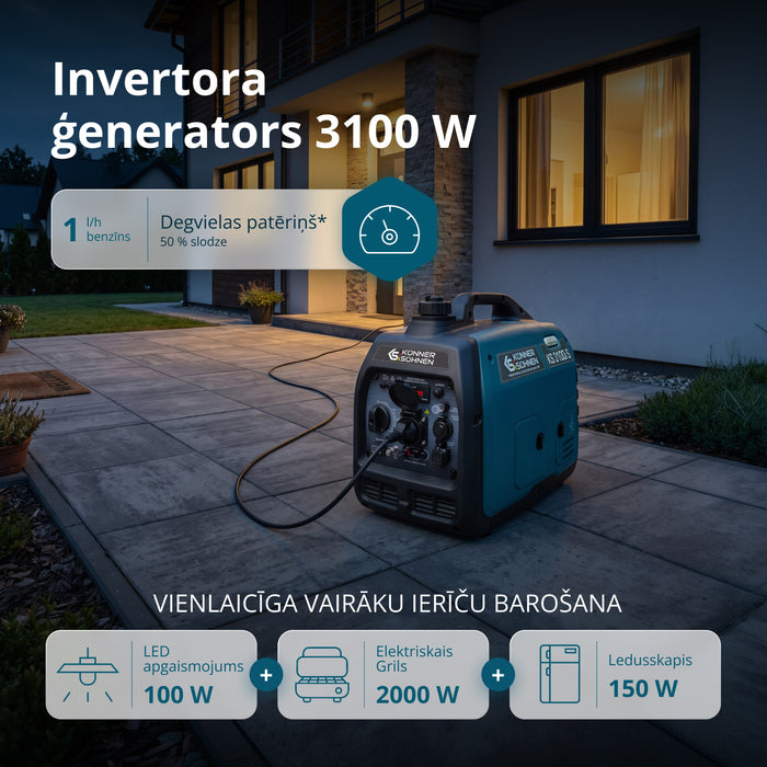 Invertora ģenerators KS 3100i S