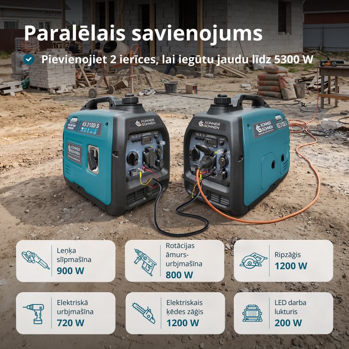 Invertora ģenerators KS 3100i S