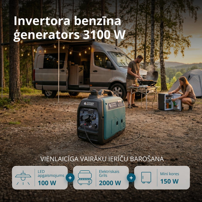 LPG/benzīna invertora ģenerators KS 3100iG S