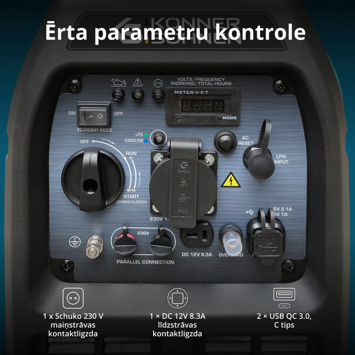LPG/benzīna invertora ģenerators KS 3100iG S