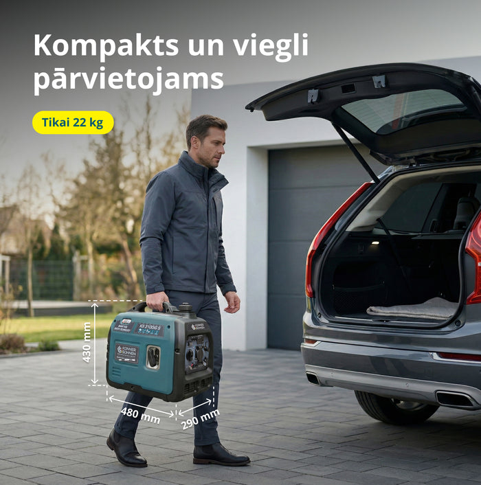 LPG/benzīna invertora ģenerators KS 3100iG S