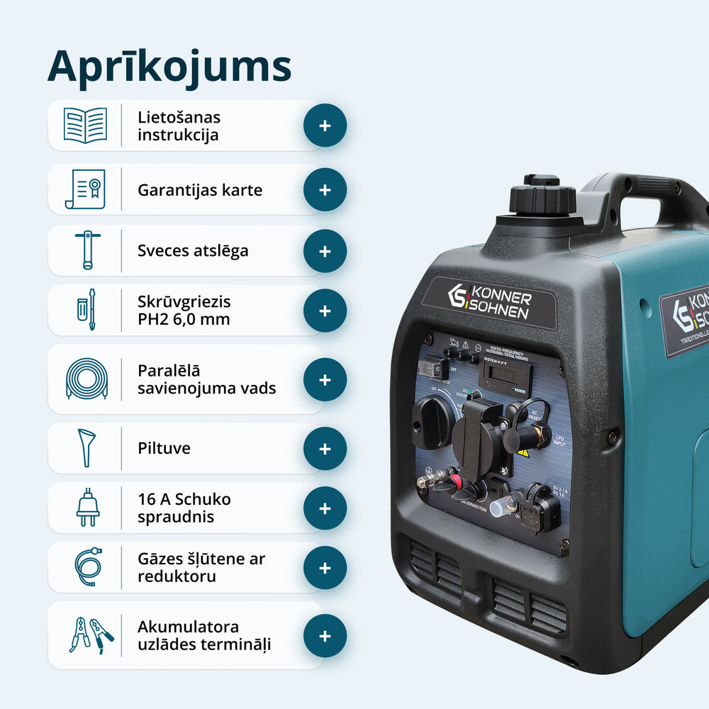 LPG/benzīna invertora ģenerators KS 3100iG S
