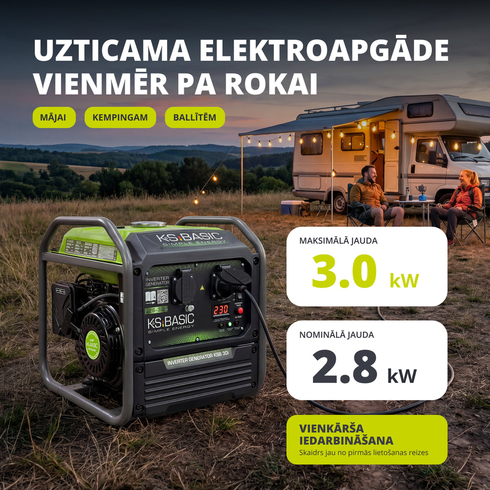 Invertora ģenerators KSB 30i