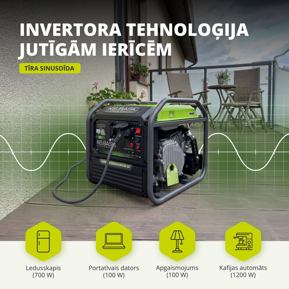 Invertora ģenerators KSB 30i
