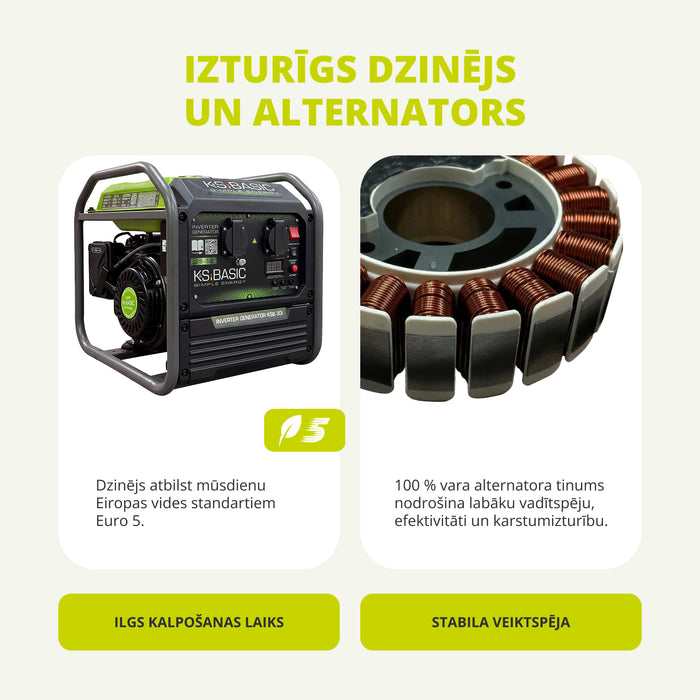 Invertora ģenerators KSB 30i