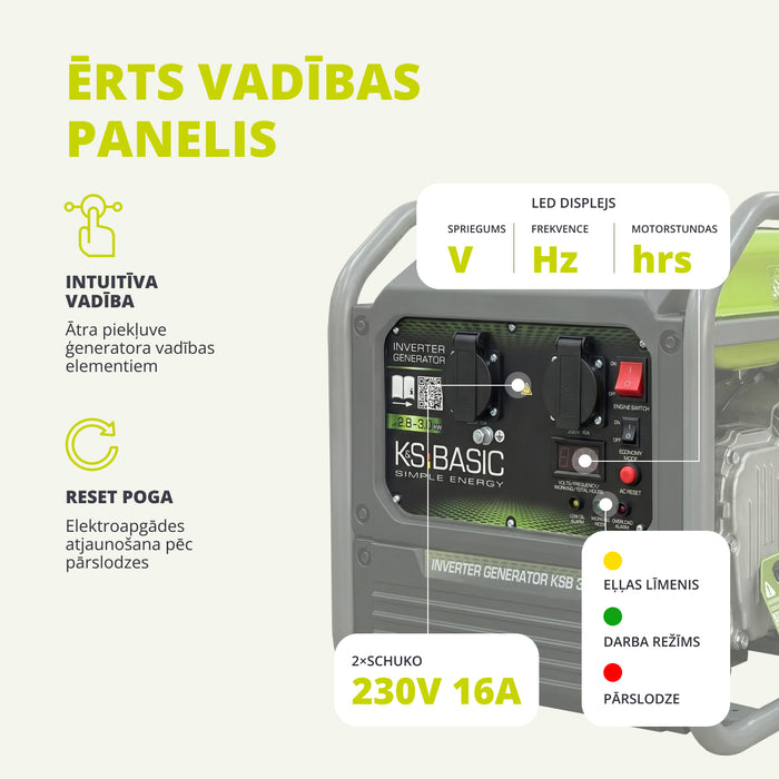 Invertora ģenerators KSB 30i