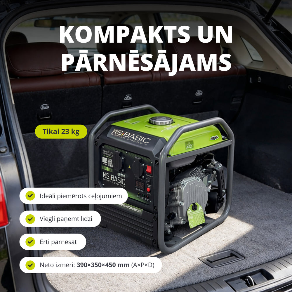 Invertora ģenerators KSB 30i