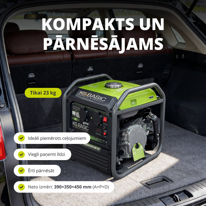 Invertora ģenerators KSB 30i