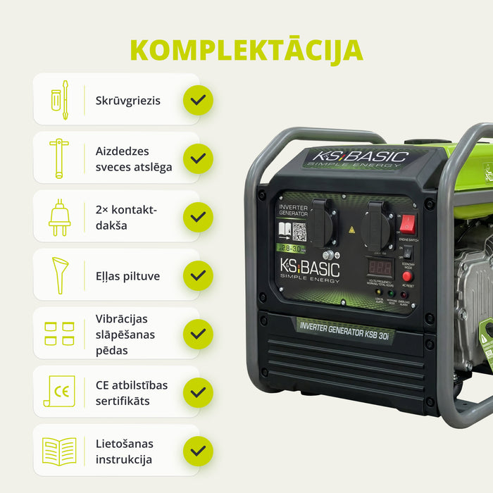 Invertora ģenerators KSB 30i