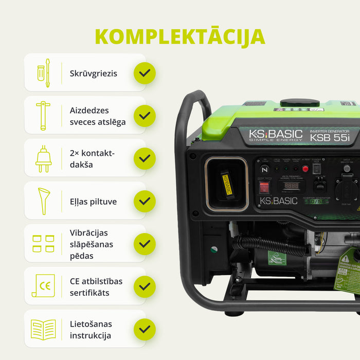 Invertora ģenerators KSB 55i