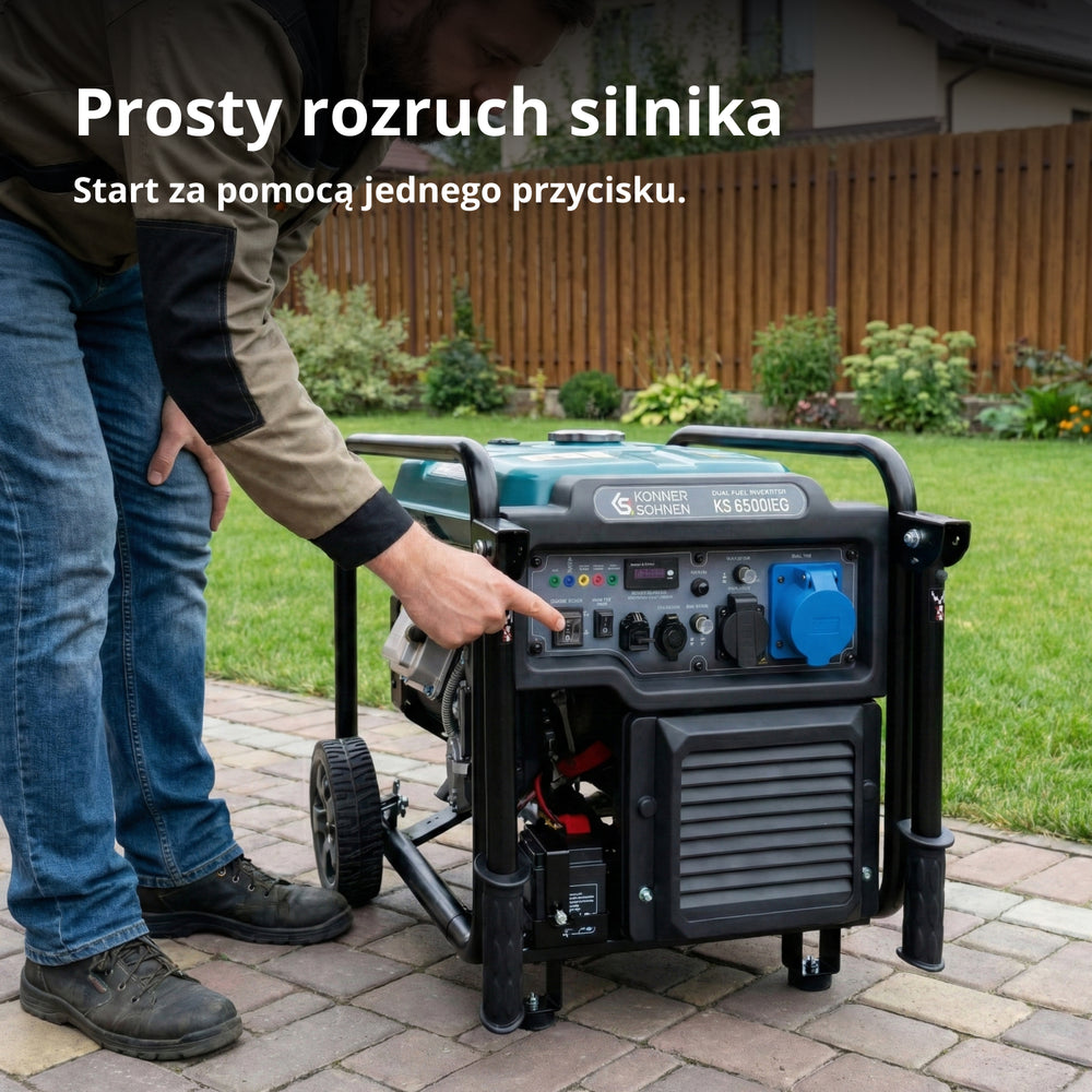 Kettős Üzemanyagú Inverteres Generátor KS 6500iEG