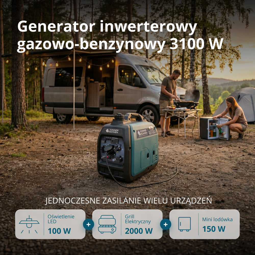 Inwerterowy generator LPG/benzyna KS 3100iG S