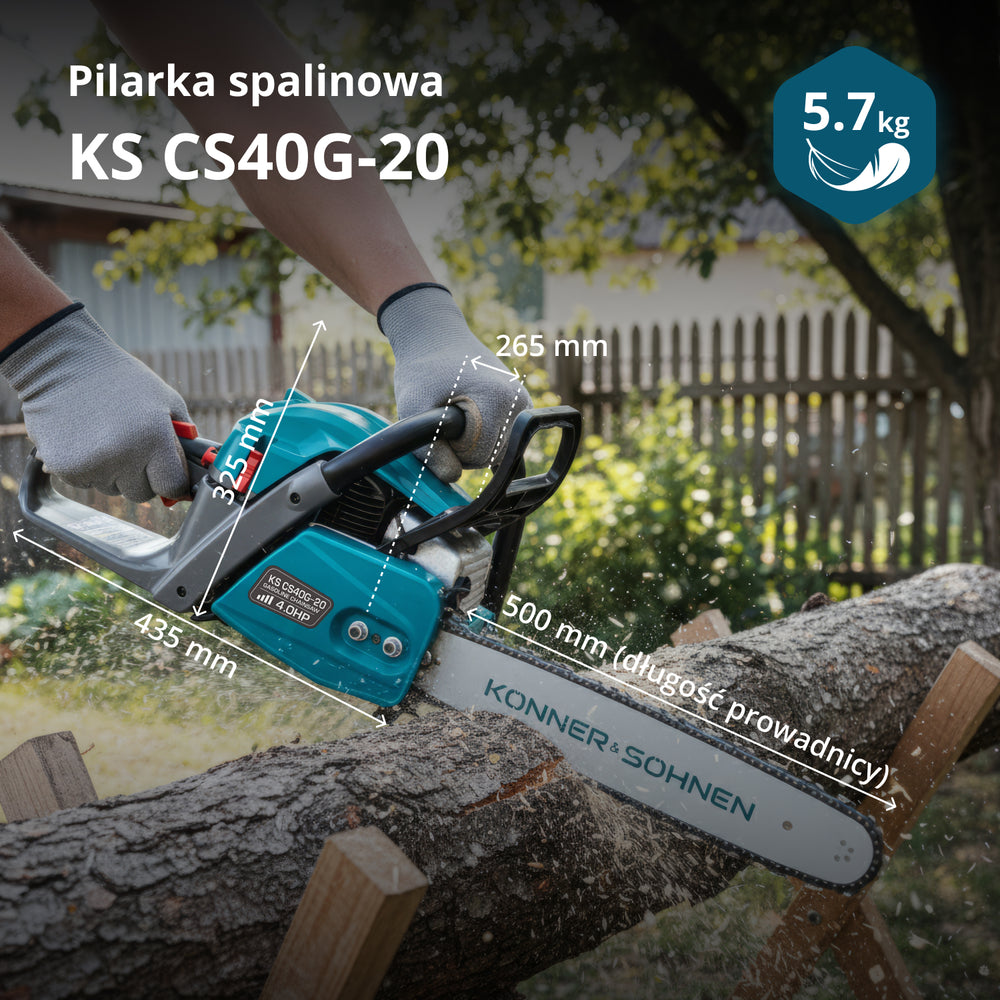 Benzines láncfűrész KS CS40G-20