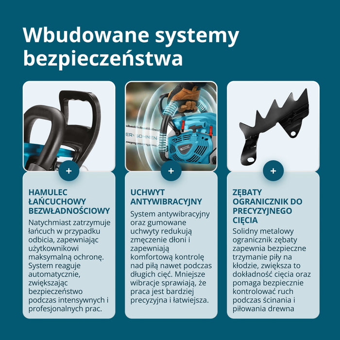 Benzines láncfűrész KS CS40G-20
