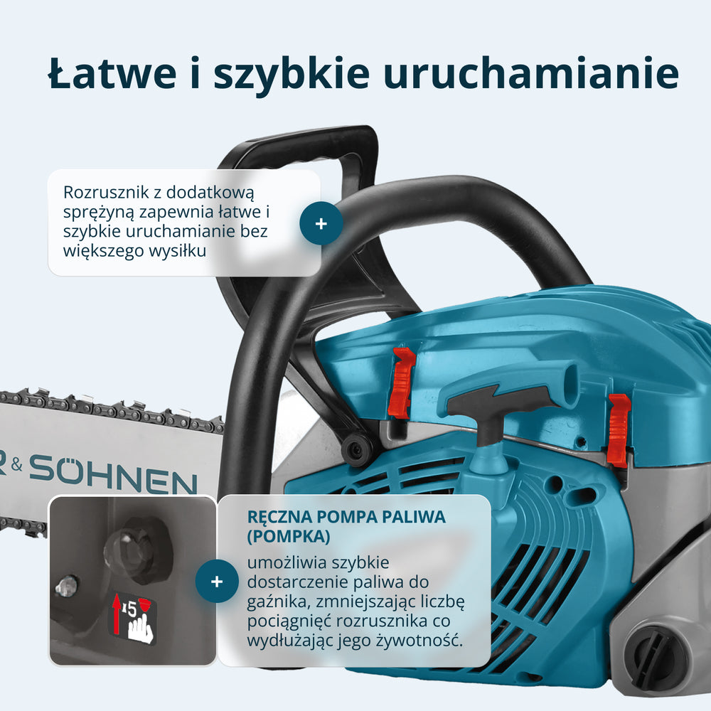 Benzines láncfűrész KS CS40G-20