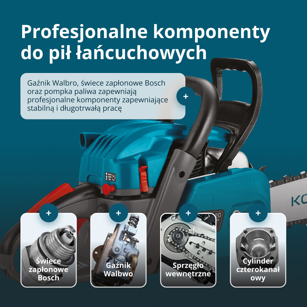 Benzines láncfűrész KS CS40G-20