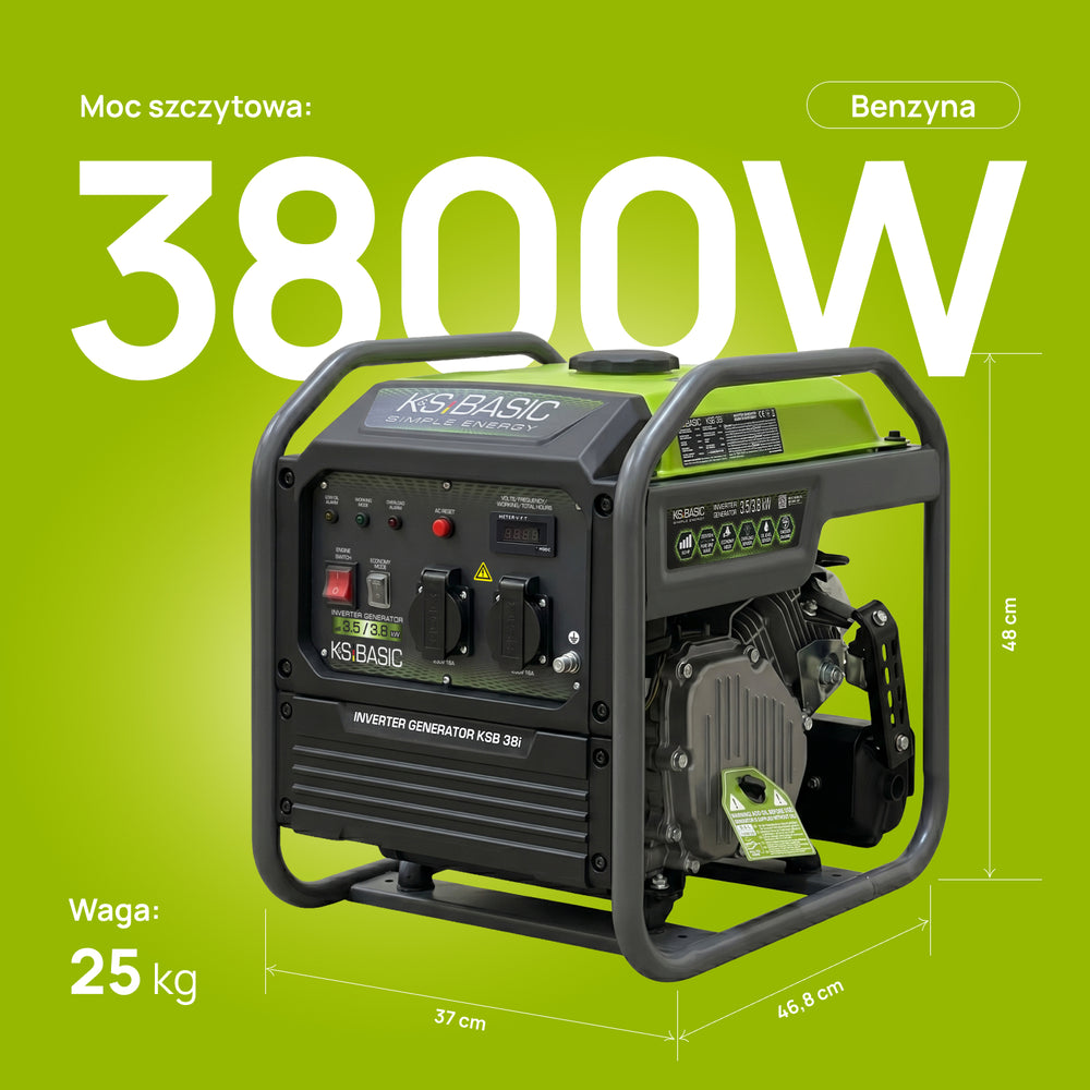 Inwertorowy generator KSB 38i 